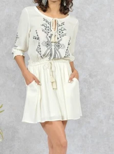 Vestido Blanco Mujer EE. UU. 1602A109 Ropa ENVÍO GRATUITO S M L Talla - Imagen 1 de 1