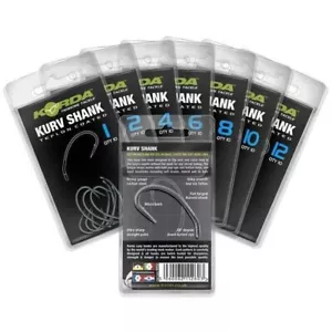 Korda KURV SHANK and KURV SHANK X Hooks - 8 options - Picture 1 of 2