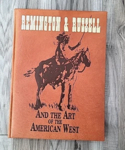 Remington & Russell And The Art of the American West Leather Bound Book - Picture 1 of 5