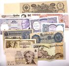 11x Diverse Banknoten 1910 - 1980 - Rubel, Mark, Lirasi, Escudos etc.