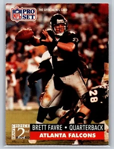 1991 Pro Set Tavola Favre #262 Atlanta Falcons - Foto 1 di 2