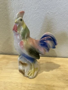 Keramik Hahn 7" groß buntes Huhn - Bild 1 von 11