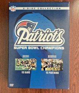 Patriots Super Bowl Champions 2-Disc Collection XXXVI & XXXVIII (DVD, 2004) - Imagen 1 de 6