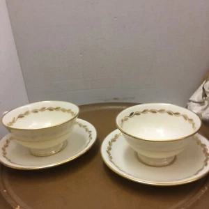 lote de 2 tazas y platillos Lenox 0-313 a030 - Imagen 1 de 13