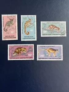 Central Africane Stamp Set In 5 Stamps, 1971,CTO, XF Condition, LH. - Picture 1 of 6