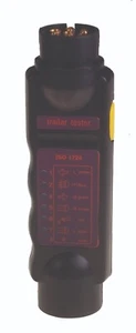 12V 7 PIN Towing Trailer Tow Caravan Bar Light Wiring Circuit Tester Socket Plug - Picture 1 of 4