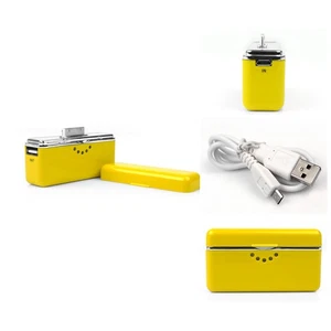 2800MAH PORTABLE EXTERNAL YELLOW BATTERY CHARGER USB IPHONE 4S 4 3GS IPOD NANO - Photo 1 sur 1