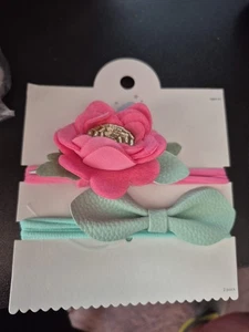 NWT CLOUD ISLAND 2-Pack Head Wraps 0-6 Months - Picture 1 of 2