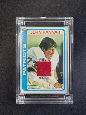 2022 Jersey Fusion John Hannah 1973 Game Used Patch Swatch New England Patriots - Image 1 of 2