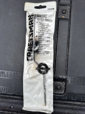 Sears Craftsman USA Nos Phillips Speed Driver #1x6” 41278 READ!!! Oxidation - Image 1 of 4