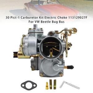 30 Pict-1 Carburetor Kit Electric Choke 113129027F Für VW Beetle Bug Bus - Picture 1 of 11