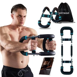 HOTWAVE Twister Arm ExerciserAdjustable Spring Workout Bar Forearm Triceps Ch... - Picture 1 of 6