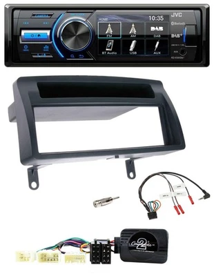 JVC Bluetooth Lenkrad USB DAB Autoradio für Toyota Corolla E12 2001-2007 dunkelg - Bild 1 von 4