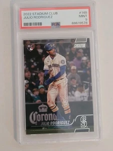 2022 Topps Stadium Club Julio Rodriguez Rookie Card #148 PSA 9 - Bild 1 von 2