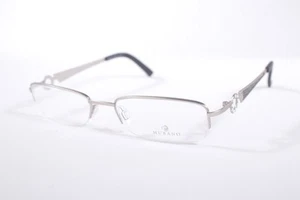 Monturas de gafas de metal semi-sin montura plateadas/negras de Murano A076 para mujer - Imagen 1 de 4