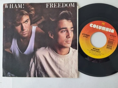 Wham!/ George Michael - Freedom/ Heartbeat 7'' Vinyl US WITH COVER - Image 1 of 4
