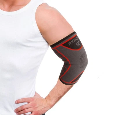 RYMORA Elbow Brace Injury Support Unisex Compression Sleeve Strap Arm Pain Relief Wrap