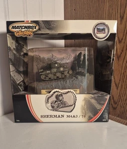 2004 Matchbox Collectibles Sherman M4A3/76 Forest Road Tank 1:72 Scale - Picture 1 of 6