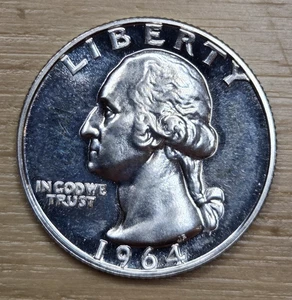 1964 Silber Washington Quarter - Auswahl Gem Proof glänzend schöne Münze! - Bild 1 von 2