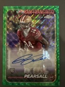 SP RARE #43/50 RICKY PEARSALL TOPPS CHROME GREEN MOSAIC PRIZM AUTO ROOKIE RC - Bild 1 von 9