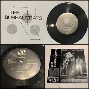 THE BUREAUCRATS Feel The Pain 7” Vinyl-Last Words Silent Noise Neon Hearts Jolt - Picture 1 of 9
