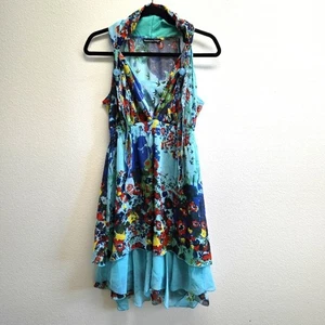 Madison Paige Colorful Floral Sleeveless Dress Size M – Boho, Festival, Summer - Picture 1 of 14
