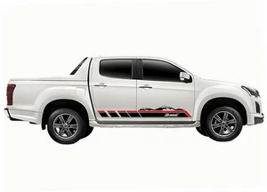 Calcomanía adhesiva gráfica Snow Mountain para camioneta Isuzu D-max rayas de puerta lateral - Imagen 1 de 5