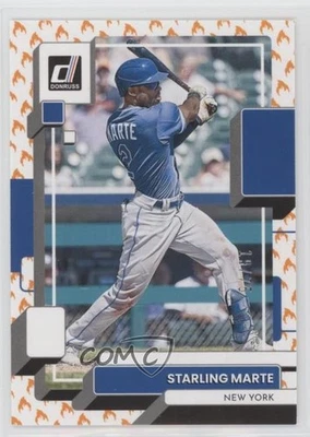 2022 Panini Donruss On Fire /75 Starling Marte #206 - Image 1 of 2