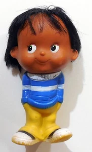 VINTAGE RUBBER TOY Boy DOLL 1960-70s - Picture 1 of 4