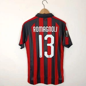 MILAN MAGLIA PUMA ROMAGNOLI ISSUE HOME EUR LEAGUE JERSEY SHIRT MAILLOT 2018-2019 - Picture 1 of 10