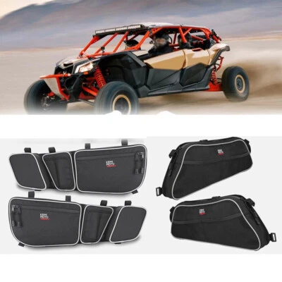 KEMIMOTO Side Door Storage Bags + Lower Door Bags for Can Am Maverick X3 2017-24 - Image 1 of 4