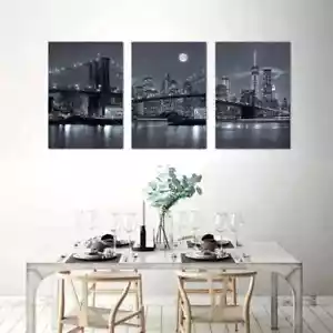 3pcs Modern New York Cityscape Canvas Unframed - Bild 1 von 9