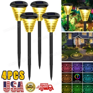 4x Outdoor LED Solar Torch Dancing Flame Light Garden Flickering Lamp Waterproof - Picture 1 of 14