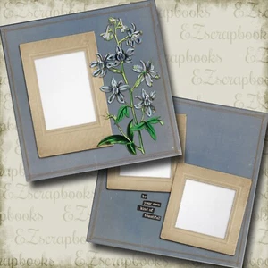 Beautiful Blue - 2 Premade Scrapbook Pages - EZ Layout 5754 - Picture 1 of 2