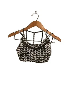 Reggiseno sportivo Victorias Secret con spalline stampa leggermente imbottita XS nero bianco - Foto 1 di 6