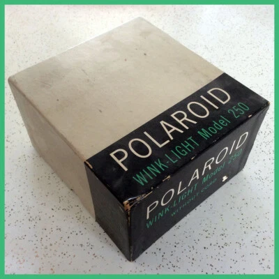 Vintage Polaroid 📷 Wink Light Model 250 💡 Flash + Original Box CIB NOS - Photo 1/4