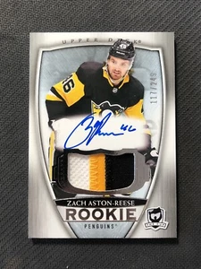 2018-19 UD THE CUP ZACH ASTON-REESE ROOKIE AUTO PATCH SILVER #ed 117/249 - Picture 1 of 2