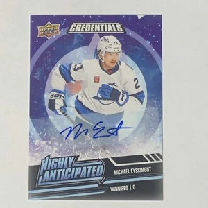 2022-23 Upper Deck Credentials Michael Eyssimont Highly Anticipated Auto HA-39 - Picture 1 of 3
