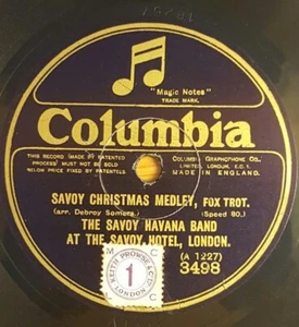 Savoy Christmas Medley - Savoy Havana Band 78 rpm record - 1924 E+ - Picture 1 of 1