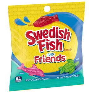 SWEDISH FISH and Friends Soft & Chewy Candy Bulk Candy 12-3.59 oz Bags - Picture 1 of 6
