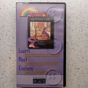 Reading Rainbow VHS "The Purple Coat" Episode #050/155 LeVar Burton ExLib - Picture 1 of 7