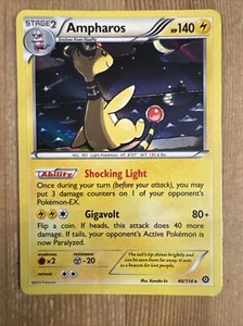 Ampharos 40/114 Rare Holo Pokemon XY Steam Siege MP - Picture 1 of 2