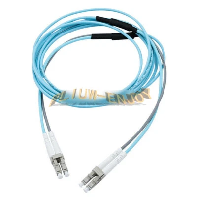 15M 10G OM3 Armored Cable Fiber Patch Cord LC to LC 3.0mm MM 50/125 Duplex - Image 1 of 4