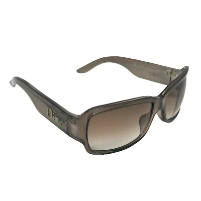 Christian Dior Vintage Logo Sunglass Shades Green Silver Plastic Heart Accessory - Image 1 of 4