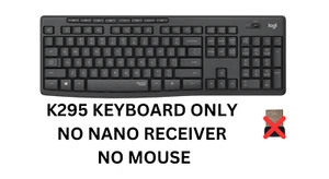 Logitech K295 Silent Graphite Wireless Keyboard Only | Grade A (No Receiver) - Picture 1 of 2