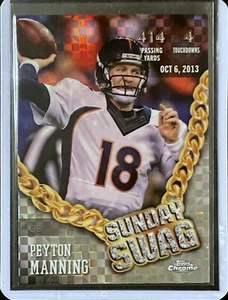 Peyton Manning - 2024 Topps Chrome Football - Sunday Swag - X-Fractor #SS-10 - Bild 1 von 1