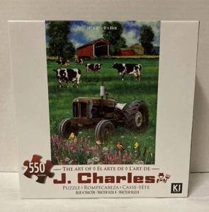 Puzzle Art of J. Charles Blue K Tractor 550 Teile Puzzle Neu - Bild 1 von 6