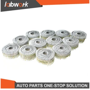 Labwork Round Head Siding Nails 3600Pcs 1-3/4"x0.092" 15 Deg Collated Wire Coil - Picture 1 of 9