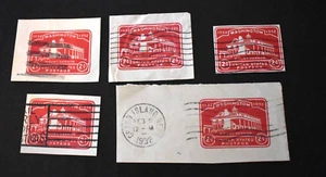 5 - 1932 - U.S. Envelope Cuts Sc# U525 2 Cent Washington - Used - Picture 1 of 2