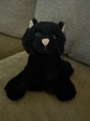 GANZ Webkinz Black Cat Bean Bag Plush Stuffed Animal Toy Halloween HM135 NO CODE - Image 1 of 2
